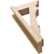 Ekena Millwork 5 1/2-in W x 14-in D x 26-in H Balboa Trad Rough Cedar Woodgrain TimberThane Outlooker, Primed Tan OUTUR055X14X26BOA04RCPR - alternate 5
